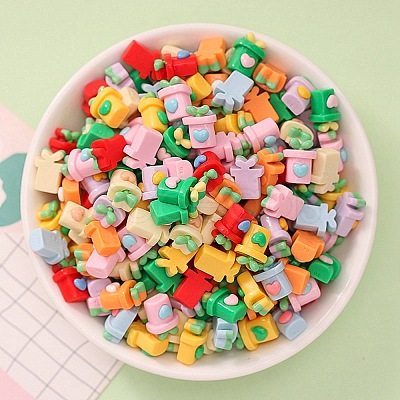 Opaque Resin Decoden Cabochons CRES-F030-01H-1