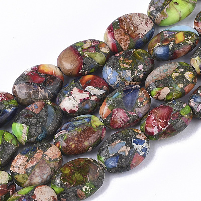 Synthetic Imperial Jasper Beads Strands G-S366-020-1