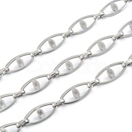 Handmade 304 Stainless Steel Link Chains CHS-M004-03P-1
