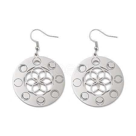 Non-Tarnish 304 Stainless Steel Dangle Earrings EJEW-P271-11P-1