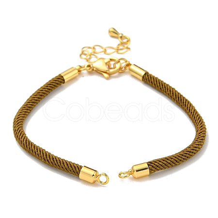 Nylon Cords Bracelet Makings Fit for Connector Charms AJEW-P116-02G-11-1