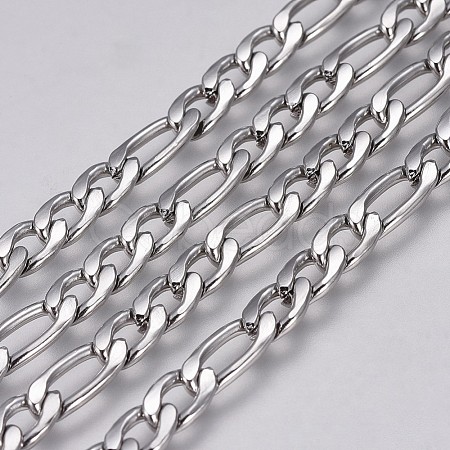 Tarnish Resistant 304 Stainless Steel Figaro Chains CHS-G005-C-04P-1