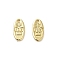 Alloy Pendants, Oval with Crown, Golden, 9x4.5x1mm, Hole: 0.8mm