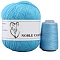 Knitting Yarn, Cashmere Yarn, for Blanket Pillows Craft Crochet Yarns, Deep Sky Blue, 2mm, about 50g/skein