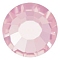 Preciosa&reg Crystal Hotfix Flatback Stones, Czech Crystal, Round(438 11 612 Chaton Rose VIVA 12 &reg), Light Rose, SS10(2.7~2.9mm)