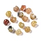 Transparent Acrylic Beads, Conch, Dark Khaki, 7.5x7.5x7.5mm, Hole: 1.5mm, about 2500pcs/500g