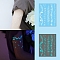 Luminous Removable Temporary Water Proof Tattoos Paper Stickers, Glow in the Dark Stickers, Butterfly, 15.8x12cm