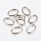 CCB Plastic Linking Rings, Oval, Gunmetal, 26x18x3mm, Inner Diameter: 11.5x20mm