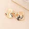 Alloy Snap Hair Clips, Bowknot, Golden, 45x80mm