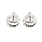 Rack Plating Alloy Charms, Electroplate Nickel Cadmium Free & Lead Free, Sailboat, Antique Silver, 20x17x3mm, Hole: 1.4mm