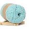 Cotton Cord, Twisted Cotton Rope, For DIY Crafts Handmade Project, Pale Turquoise, 2.5mm