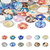 48Pcs 12 Styles Translucent Resin Cabochons RESI-TA0001-44-21