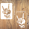Plastic Drawing Painting Stencils Templates DIY-WH0396-493-2