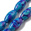 Spray Painted Synthetic Turquoise Beads Strands G-E617-B07-03A-1