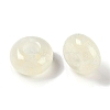 Resin European Beads with Glitter Powder RESI-F055-07D-2