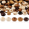 Craftdady 100Pcs 5 Style Pine Wood Beads WOOD-CD0001-17-8