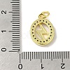 Brass Micro Pave Cubic Zirconia Pendants KK-M283-29C-02-3