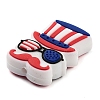 Independence Day Theme Silicone Beads SIL-M005-01C-2