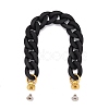 Rubberized Style Acrylic Curb Chain Phone Case Chain HJEW-JM00491-01-1