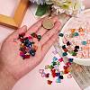 96Pcs 16 Colors Transparent Glass Beads GLAA-SZ0001-36-3