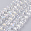Electroplate Glass Beads Strands EGLA-E051-AB8mm-B02-1