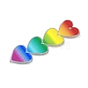 Valentine's Day Theme Gradient Color Acrylic Pendants OACR-Q100-11B-2