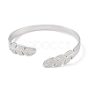 Non-Tarnish 304 Stainless Steel Open Cuff Bangles for Women BJEW-C071-10P-2