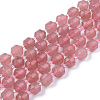 Natural Chalcedony Beads Strands X-G-R482-29-10mm-1