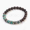 Natural Ocean Jasper Stretch Bracelets BJEW-JB03824-06-1