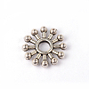 Snowflake Tibetan Style Spacer Beads TIBEB-ZN62302-AS-RS-1
