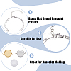 Unicraftale DIY Blank Dome Flat Round Link Bracelet Making Kit DIY-UN0004-53-5