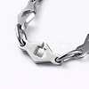 Tarnish Resistant 304 Stainless Steel Link Chain Bracelets BJEW-G582-61P-2