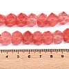 Cherry Quartz Glass Beads Strands G-T138-30-5