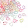Rainbow Color Plated Transparent Acrylic Linking Rings FIND-CJC0015-24-3