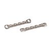 Non-Tarnish 304 Stainless Steel Connector Charms STAS-Q323-02C-P-2