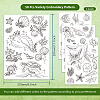 4 Sheets 11.6x8.2 Inch Stick and Stitch Embroidery Patterns DIY-WH0455-153-2