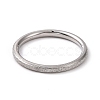 Non-Tarnish Textured 201 Stainless Steel Simple Thin Finger Ring for Women RJEW-I089-26P-2