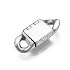 Non-Tarnish 304 Stainless Steel Fold Over Clasps STAS-S080-01A-P-3