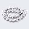 Electroplated Non-magnetic Synthetic Hematite Bead Strand G-E495-10B-03-2