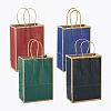 Biyun 16Pcs 4 Colors Rectangle Kraft Paper Carrier Bags CARB-BY0001-02-1