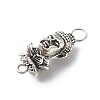Tibetan Style Alloy Connector Charms PALLOY-JF01898-4
