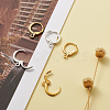 Brass Hoop Earring Findings KK-TA0008-03-NF-4