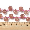 Synthetic Strawberry Quartz Beads Strands G-H297-B16-02-5