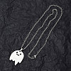 Non-Tarnish 201 Stainless Steel Pendant Necklaces for Man NJEW-Q336-02B-P-4