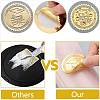 34 Sheets Self Adhesive Gold Foil Embossed Stickers DIY-WH0509-030-3