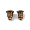 Brass Ear Nuts KK-EC028-AB-FF-2