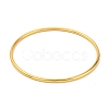 Ion Plating(IP) 304 Stainless Steel Simple Plain Bangle for Women BJEW-F461-01C-G-2