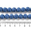 Synthetic Lava Rock Dyed Beads Strands G-H311-08C-09-5