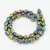 Electroplate Non-magnetic Synthetic Hematite Beads Strands G-J180-03-2