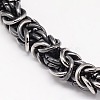Fashionable Retro 304 Stainless Steel Byzantine Chain Bracelets for Men BJEW-F041-08-2